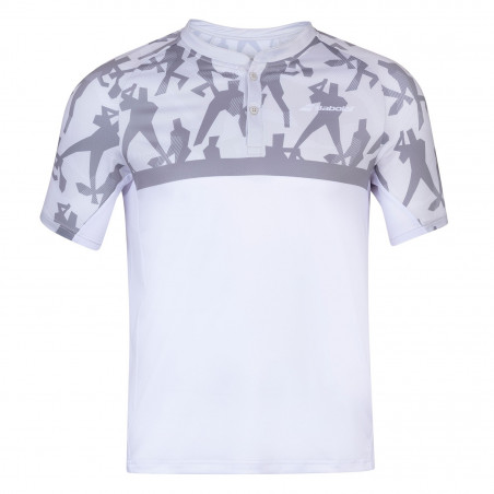 Babolat polo compete blanco/gris