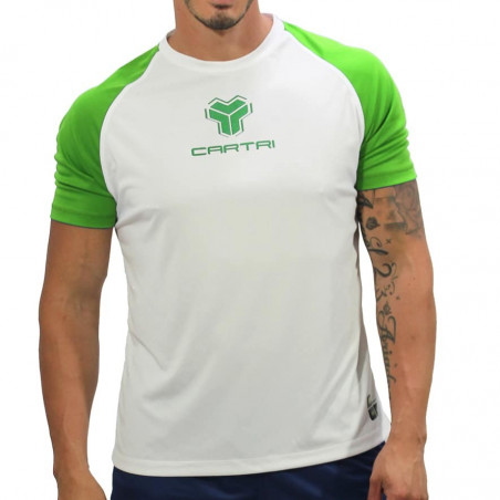 Cartri camiseta Match blanca/verde