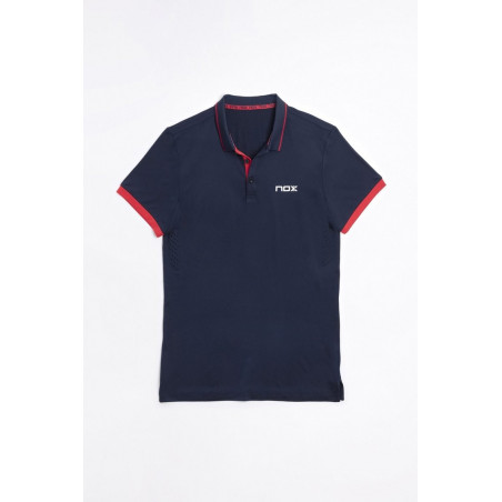 Nox polo Pro azul/rojo