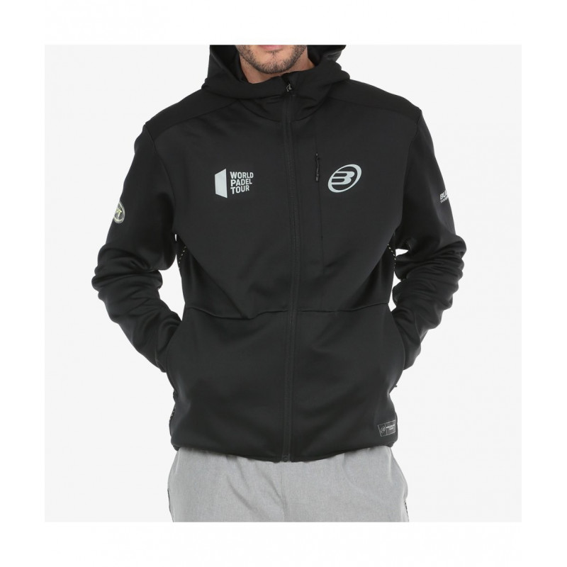 Bullpadel sudadera Lumen negra WPT