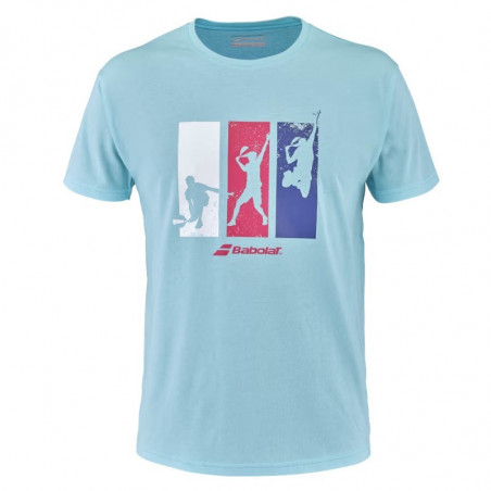 Babolat camiseta padel cotton blue