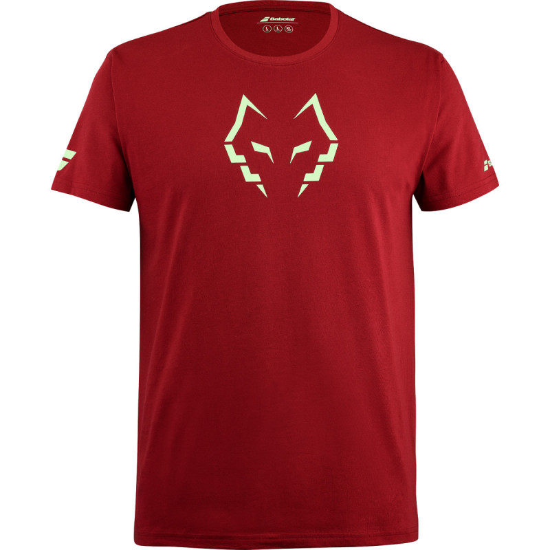 Babolat camiseta algodon lebron roja