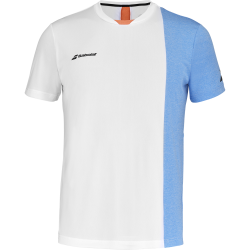 Babolat camiseta play junior white/blue