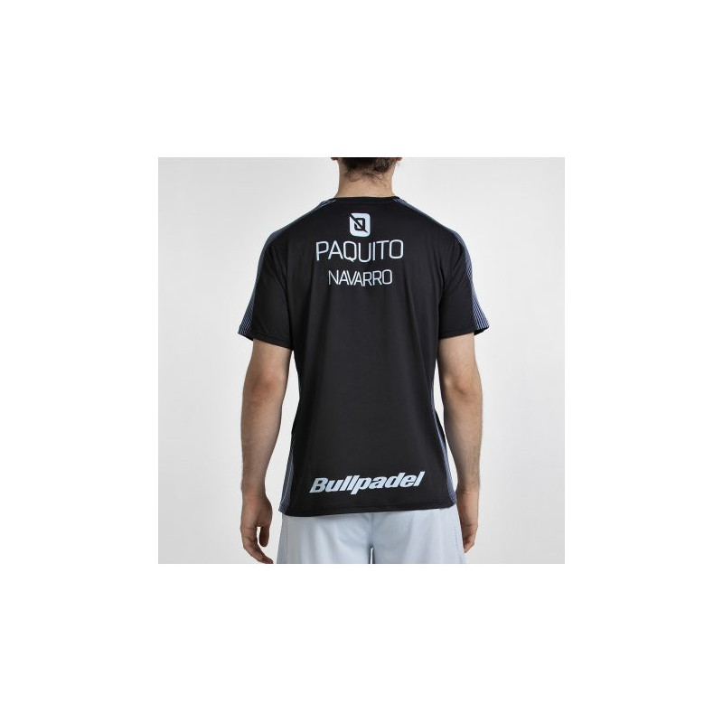 Bullpadel camiseta Paquito negra