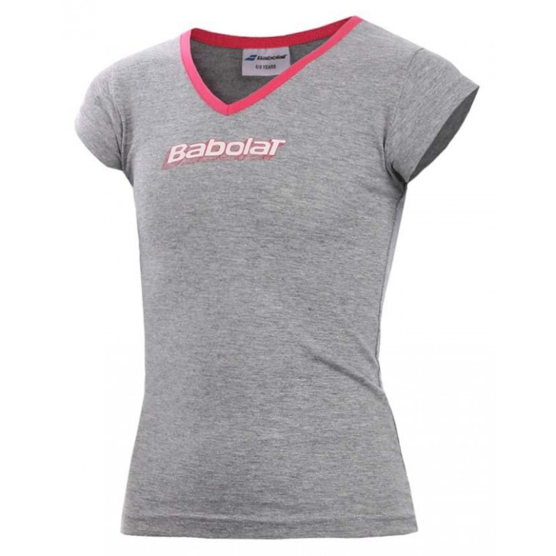 Babolat camiseta niña training gris Babolat camiseta niña training gris