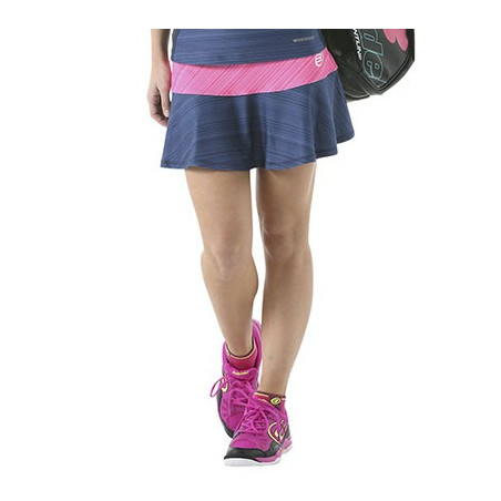 Bullpadel falda monsuna azul y rosa